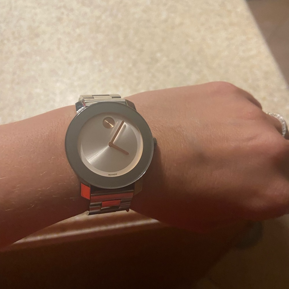 Movado Bold Watch. Elegant. In great condition with minor scratches.
